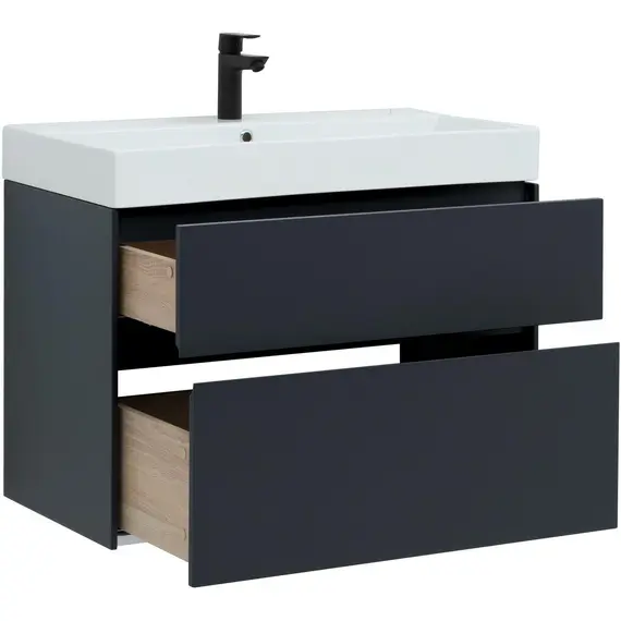 ТУМБА ПОД РАКОВИНУ AQUANET БРУКЛИН 85 АНТРАЦИТ МАТОВЫЙ