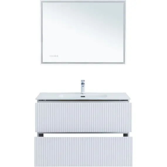 ТУМБА ПОД РАКОВИНУ AQUANET ДЖЕЙН 100 БЕЛЫЙ МАТОВЫЙ