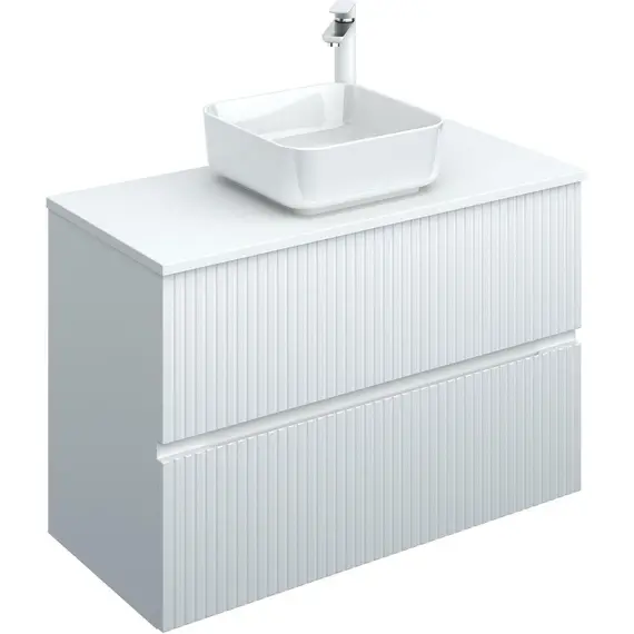 ТУМБА ПОД РАКОВИНУ AQUANET ДЖЕЙН 100 БЕЛЫЙ МАТОВЫЙ