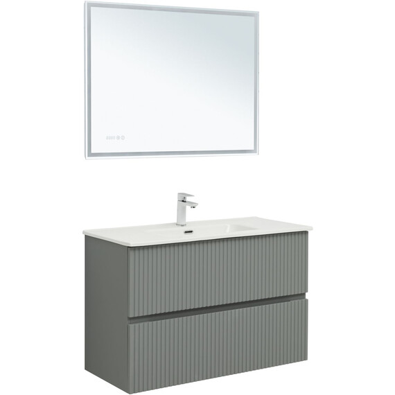 ТУМБА ПОД РАКОВИНУ AQUANET ДЖЕЙН 100 МИСТИ ГРИН