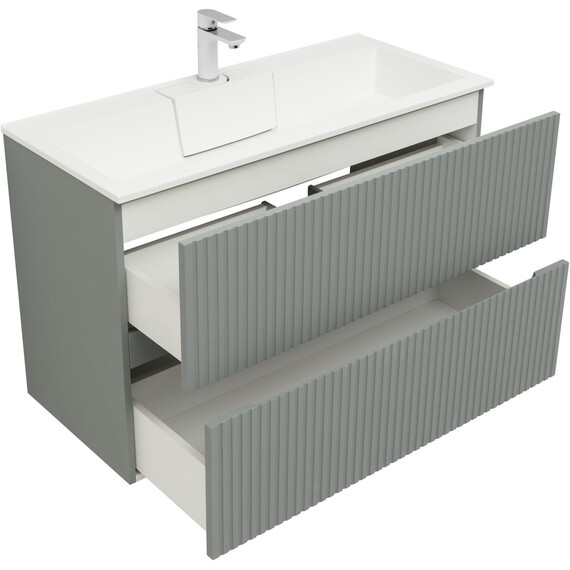 ТУМБА ПОД РАКОВИНУ AQUANET ДЖЕЙН 100 МИСТИ ГРИН