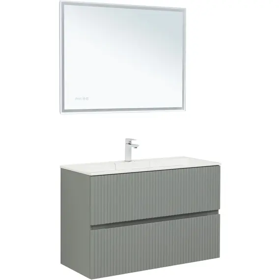 ТУМБА ПОД РАКОВИНУ AQUANET ДЖЕЙН 100 МИСТИ ГРИН