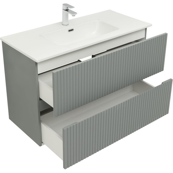 ТУМБА ПОД РАКОВИНУ AQUANET ДЖЕЙН 100 МИСТИ ГРИН