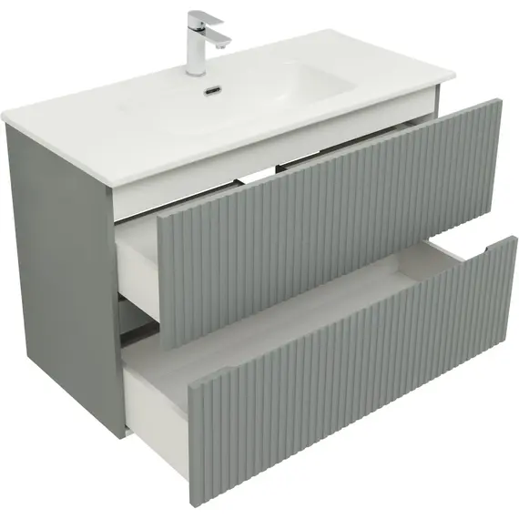 ТУМБА ПОД РАКОВИНУ AQUANET ДЖЕЙН 100 МИСТИ ГРИН