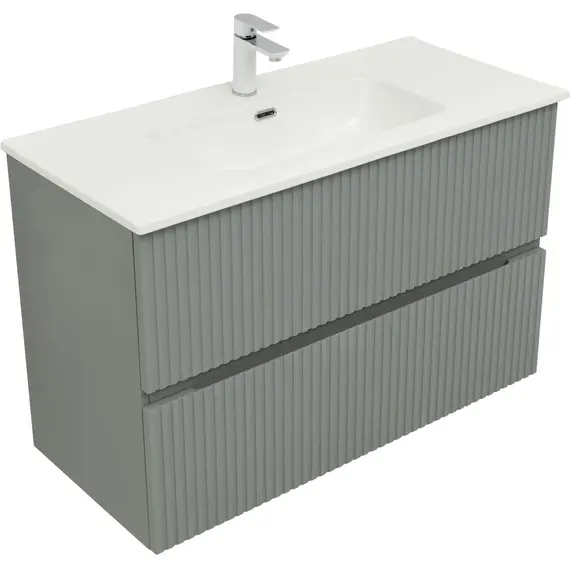 ТУМБА ПОД РАКОВИНУ AQUANET ДЖЕЙН 100 МИСТИ ГРИН