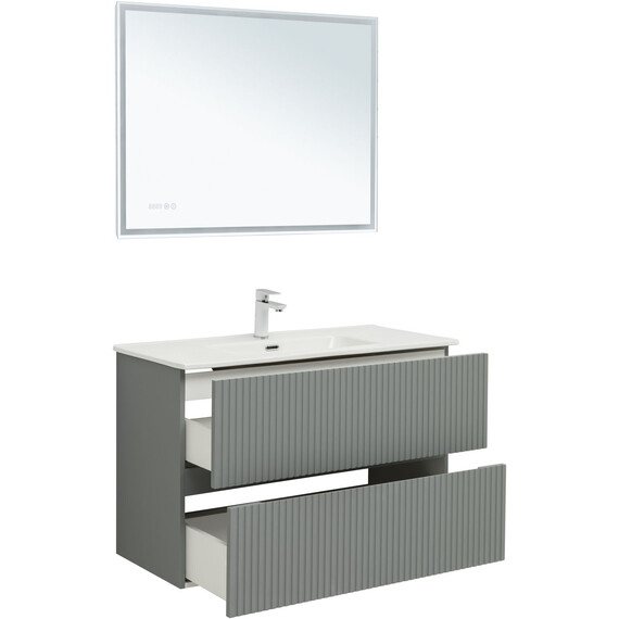 ТУМБА ПОД РАКОВИНУ AQUANET ДЖЕЙН 100 МИСТИ ГРИН