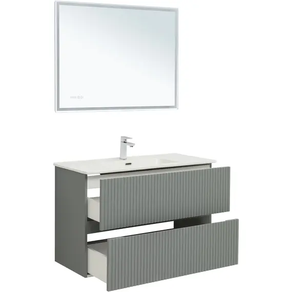 ТУМБА ПОД РАКОВИНУ AQUANET ДЖЕЙН 100 МИСТИ ГРИН