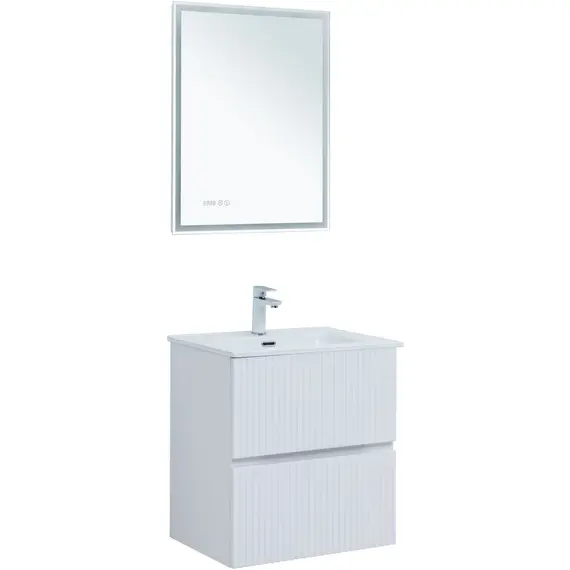 ТУМБА ПОД РАКОВИНУ AQUANET ДЖЕЙН 60 БЕЛЫЙ МАТОВЫЙ