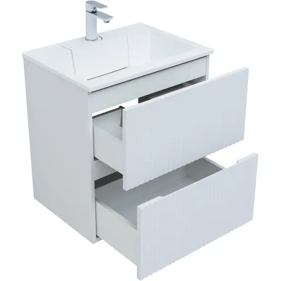 ТУМБА ПОД РАКОВИНУ AQUANET ДЖЕЙН 60 БЕЛЫЙ МАТОВЫЙ