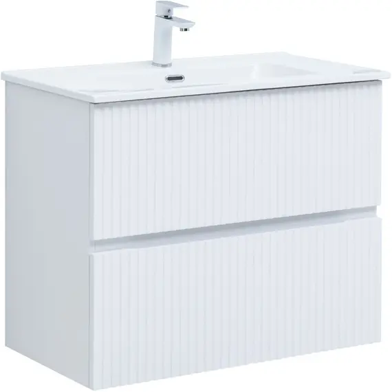 ТУМБА ПОД РАКОВИНУ AQUANET ДЖЕЙН 80 БЕЛЫЙ МАТОВЫЙ