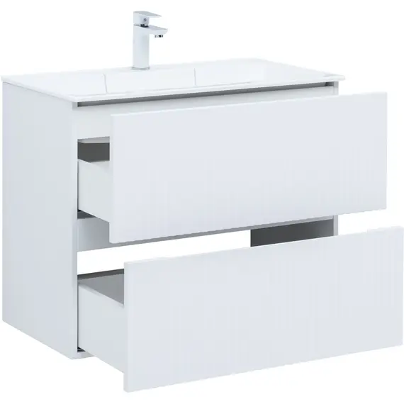 ТУМБА ПОД РАКОВИНУ AQUANET ДЖЕЙН 80 БЕЛЫЙ МАТОВЫЙ