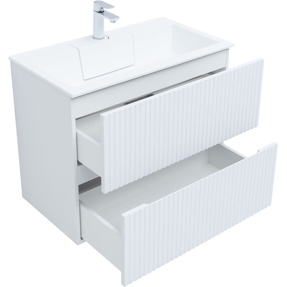 ТУМБА ПОД РАКОВИНУ AQUANET ДЖЕЙН 80 БЕЛЫЙ МАТОВЫЙ