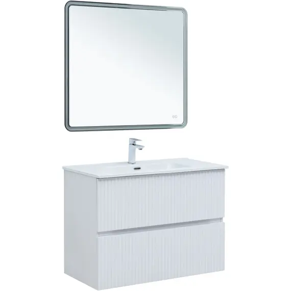 ТУМБА ПОД РАКОВИНУ AQUANET ДЖЕЙН 90 БЕЛЫЙ МАТОВЫЙ