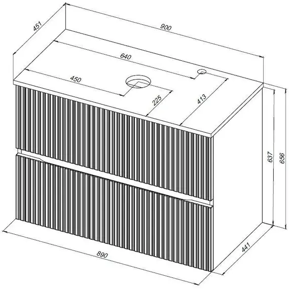ТУМБА ПОД РАКОВИНУ AQUANET ДЖЕЙН 90 БЕЛЫЙ МАТОВЫЙ