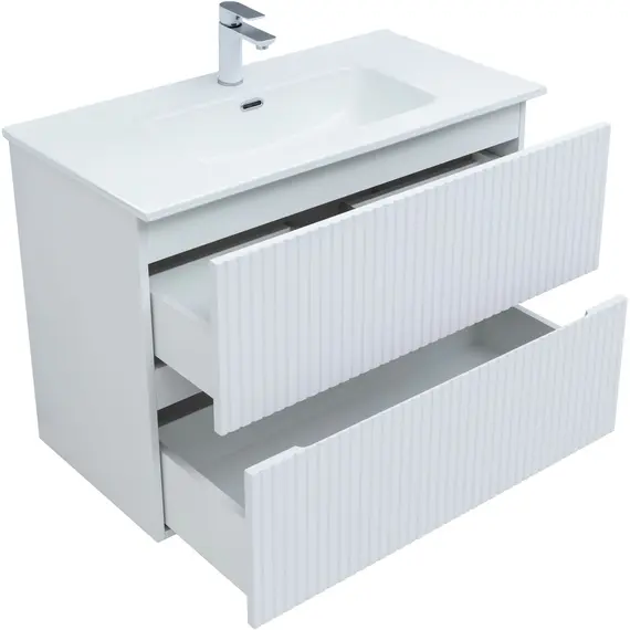 ТУМБА ПОД РАКОВИНУ AQUANET ДЖЕЙН 90 БЕЛЫЙ МАТОВЫЙ