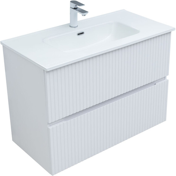 ТУМБА ПОД РАКОВИНУ AQUANET ДЖЕЙН 90 БЕЛЫЙ МАТОВЫЙ