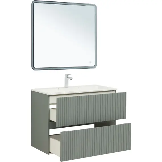 ТУМБА ПОД РАКОВИНУ AQUANET ДЖЕЙН 90 МИСТИ ГРИН