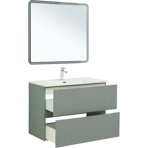 ТУМБА ПОД РАКОВИНУ AQUANET ДЖЕЙН 90 МИСТИ ГРИН