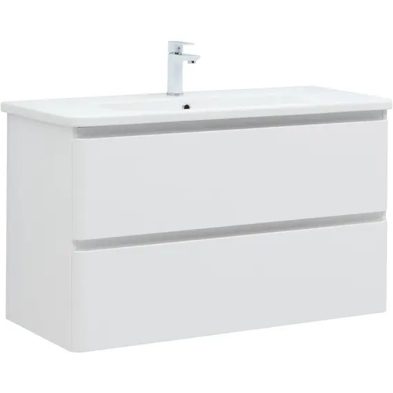 ТУМБА ПОД РАКОВИНУ AQUANET ЭМБЕР 105 БЕЛЫЙ МАТОВЫЙ