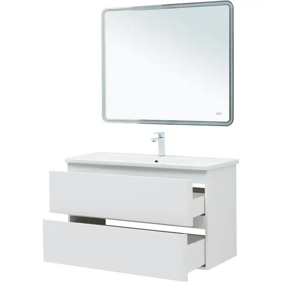 ТУМБА ПОД РАКОВИНУ AQUANET ЭМБЕР 105 БЕЛЫЙ МАТОВЫЙ