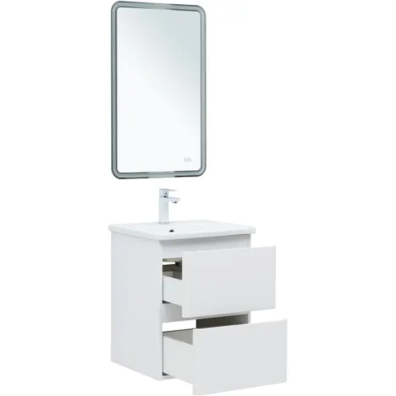 ТУМБА ПОД РАКОВИНУ AQUANET ЭМБЕР 50 БЕЛЫЙ МАТОВЫЙ