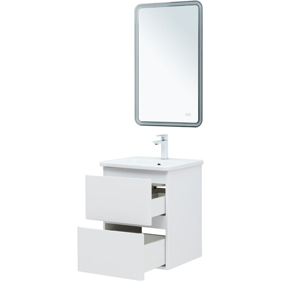 ТУМБА ПОД РАКОВИНУ AQUANET ЭМБЕР 50 БЕЛЫЙ МАТОВЫЙ