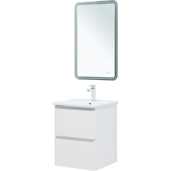 ТУМБА ПОД РАКОВИНУ AQUANET ЭМБЕР 50 БЕЛЫЙ МАТОВЫЙ