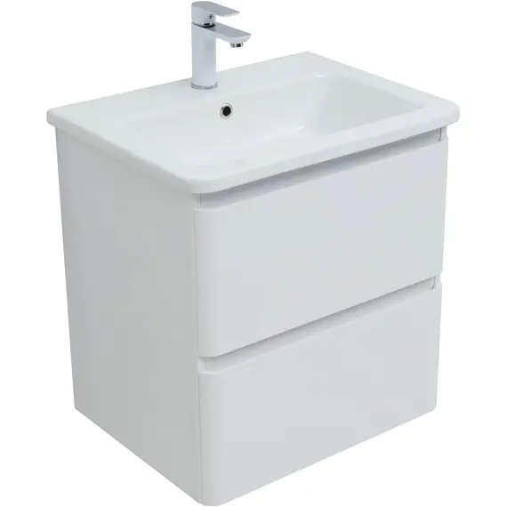 ТУМБА ПОД РАКОВИНУ AQUANET ЭМБЕР 60 БЕЛЫЙ МАТОВЫЙ