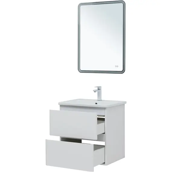 ТУМБА ПОД РАКОВИНУ AQUANET ЭМБЕР 60 БЕЛЫЙ МАТОВЫЙ