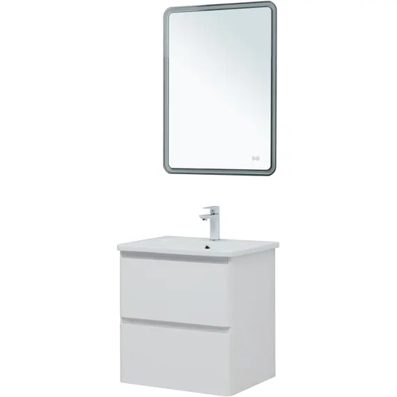 ТУМБА ПОД РАКОВИНУ AQUANET ЭМБЕР 60 БЕЛЫЙ МАТОВЫЙ