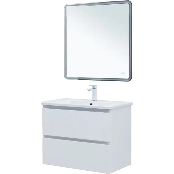 ТУМБА ПОД РАКОВИНУ AQUANET ЭМБЕР 80 БЕЛЫЙ МАТОВЫЙ