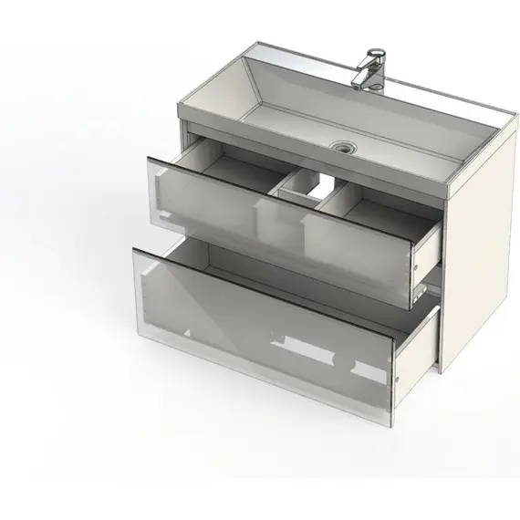 ТУМБА ПОД РАКОВИНУ AQUANET ГЛАСС 90 БЕЛЫЙ