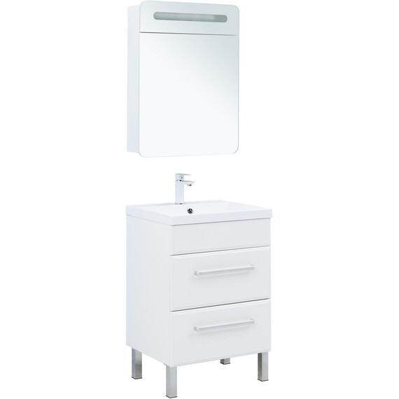 ТУМБА ПОД РАКОВИНУ AQUANET ЛУККА 60 БЕЛЫЙ