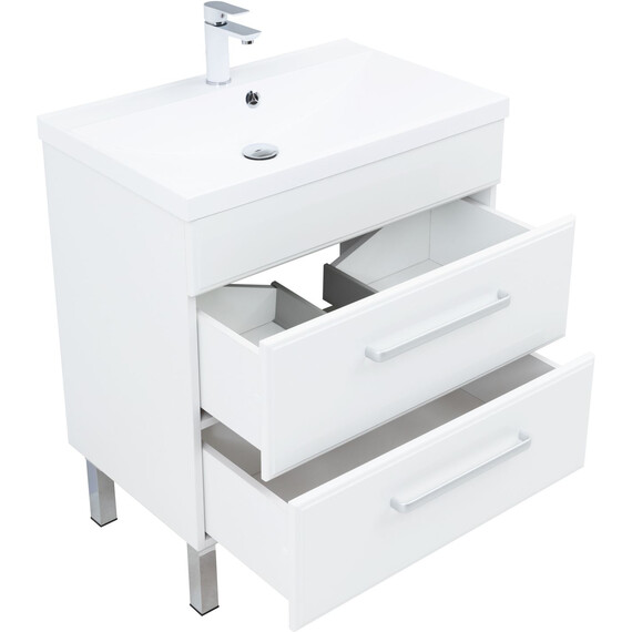 ТУМБА ПОД РАКОВИНУ AQUANET ЛУККА 75 БЕЛЫЙ