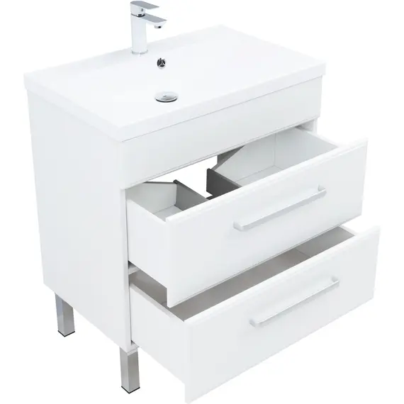 ТУМБА ПОД РАКОВИНУ AQUANET ЛУККА 75 БЕЛЫЙ