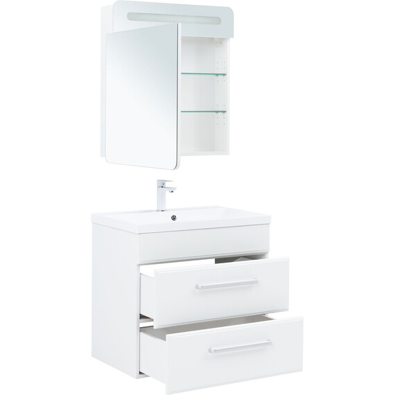 ТУМБА ПОД РАКОВИНУ AQUANET ЛУККА 75 БЕЛЫЙ