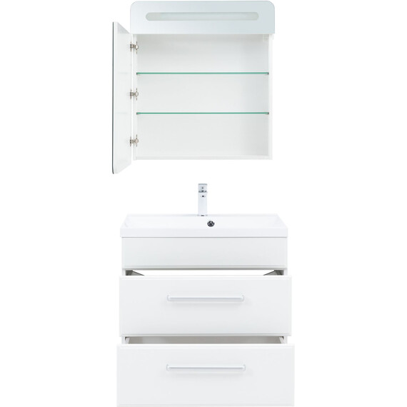 ТУМБА ПОД РАКОВИНУ AQUANET ЛУККА 75 БЕЛЫЙ