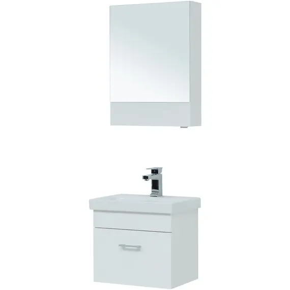 ТУМБА ПОД РАКОВИНУ AQUANET НОТА 50 (MODUO SLIM) БЕЛЫЙ