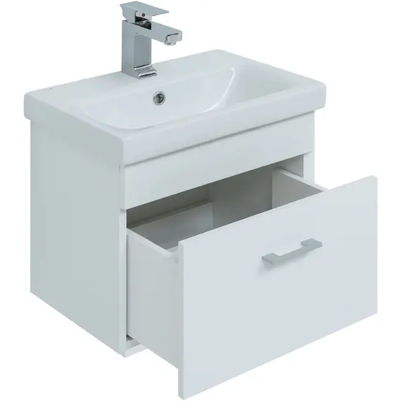 ТУМБА ПОД РАКОВИНУ AQUANET НОТА 50 (MODUO SLIM) БЕЛЫЙ