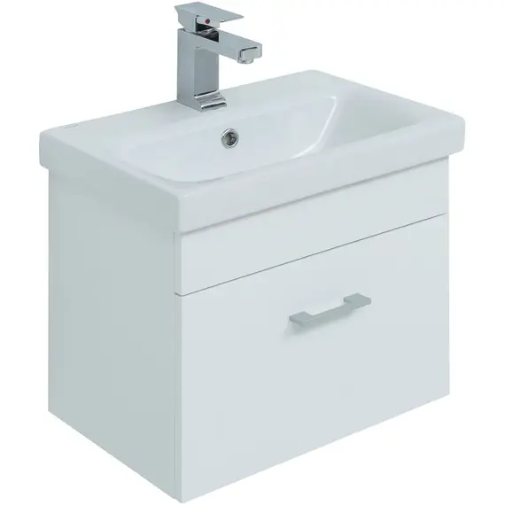 ТУМБА ПОД РАКОВИНУ AQUANET НОТА 50 (MODUO SLIM) БЕЛЫЙ