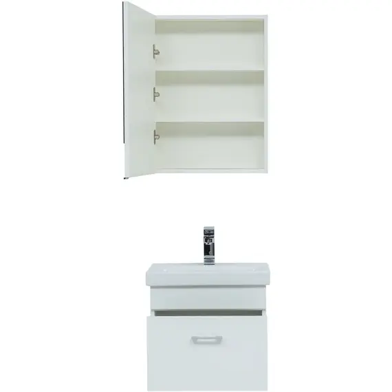 ТУМБА ПОД РАКОВИНУ AQUANET НОТА 50 (MODUO SLIM) БЕЛЫЙ