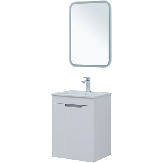 ТУМБА ПОД РАКОВИНУ AQUANET ПРАКТИКА 50 БЕЛЫЙ МАТОВЫЙ