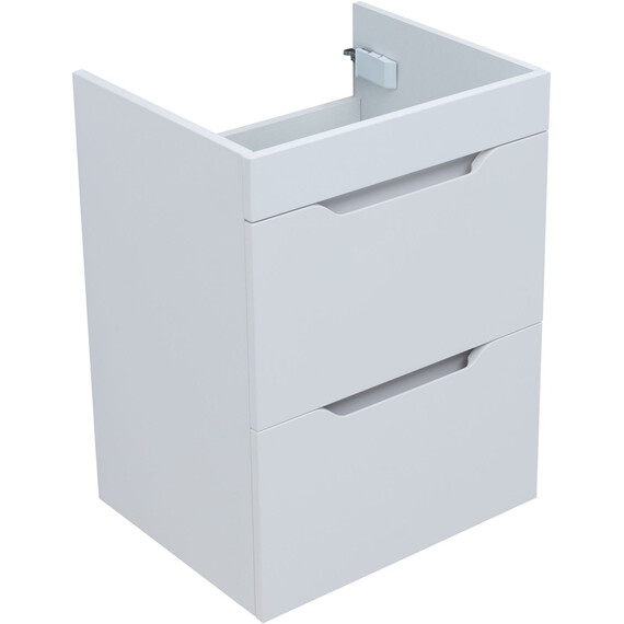 ТУМБА ПОД РАКОВИНУ AQUANET ПРАКТИКА 50 БЕЛЫЙ МАТОВЫЙ (2 ЯЩИКА)