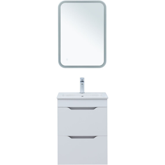 ТУМБА ПОД РАКОВИНУ AQUANET ПРАКТИКА 50 БЕЛЫЙ МАТОВЫЙ (2 ЯЩИКА)