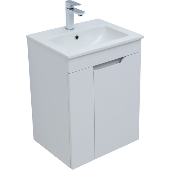 ТУМБА ПОД РАКОВИНУ AQUANET ПРАКТИКА 50 БЕЛЫЙ МАТОВЫЙ