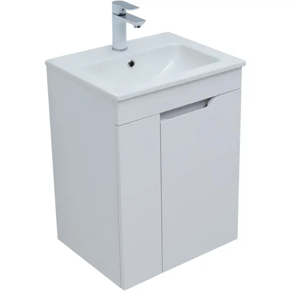 ТУМБА ПОД РАКОВИНУ AQUANET ПРАКТИКА 50 БЕЛЫЙ МАТОВЫЙ