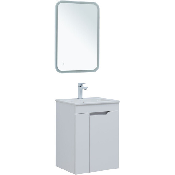 ТУМБА ПОД РАКОВИНУ AQUANET ПРАКТИКА 50 БЕЛЫЙ МАТОВЫЙ