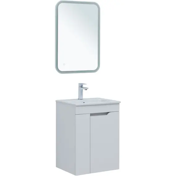 ТУМБА ПОД РАКОВИНУ AQUANET ПРАКТИКА 50 БЕЛЫЙ МАТОВЫЙ