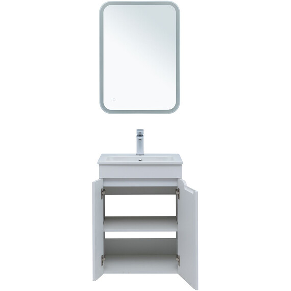 ТУМБА ПОД РАКОВИНУ AQUANET ПРАКТИКА 50 БЕЛЫЙ МАТОВЫЙ