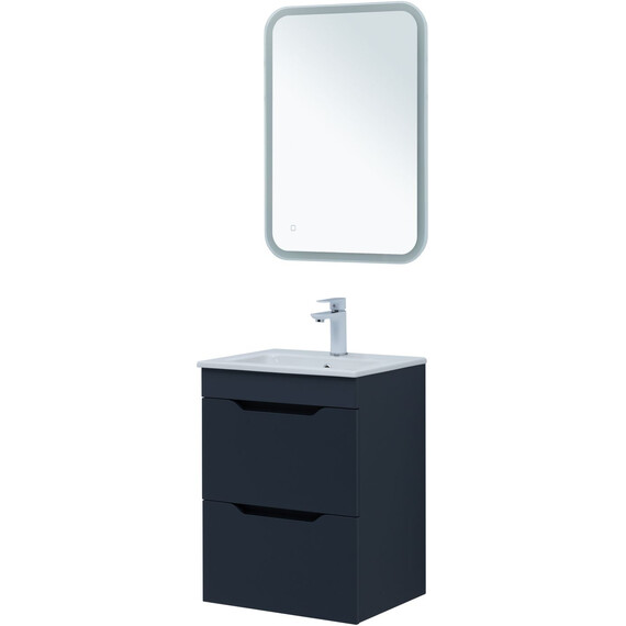 ТУМБА ПОД РАКОВИНУ AQUANET ПРАКТИКА 50 МАРЕНГО (2 ЯЩИКА)